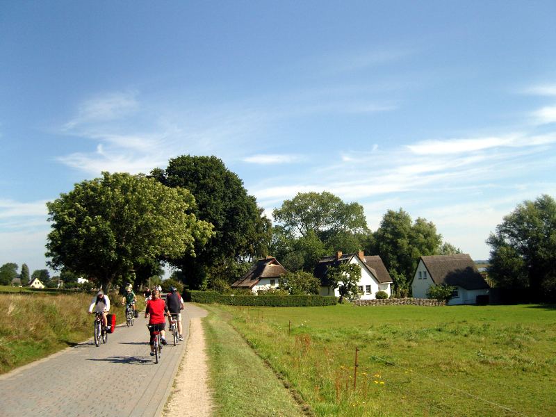 Radfahrer auf Hiddensee